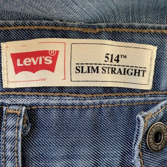Levi's 514 Jeans Youth 18 Regular Slim Straight Leg Blue - Picture 6 of 9